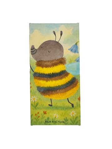 Mr. & Mrs. Panda Badehandtuch Hummel flauschig Design ohne Spruch in Weiß