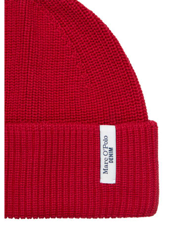 Marc O'Polo DENIM DfC Strickmütze in Red Mulberry