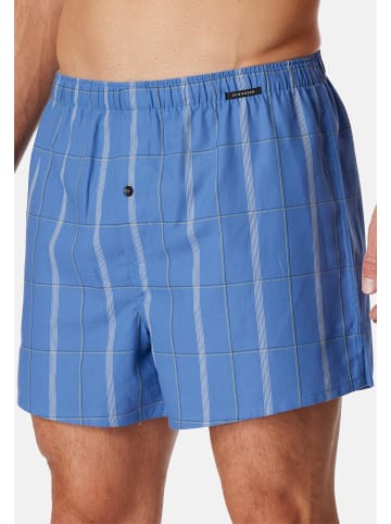 Schiesser Boxershorts Web in Blau / Dunkelblau