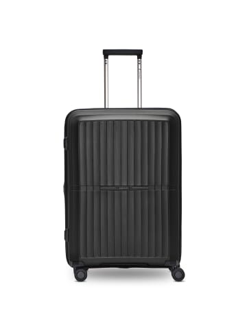 Pactastic Collection 01 4-Rollen Trolley 67 cm mit Dehnfalte in black-metallic