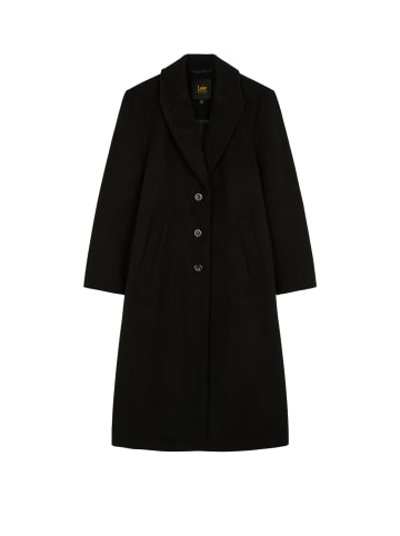 Lee Mantel mit Wollanteil Long Wool in Black