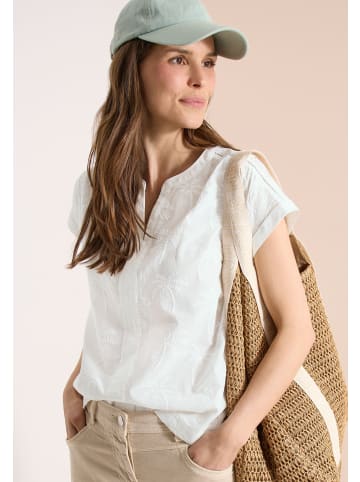 Cecil Dropped Shoulder Bluse mit Embroidery in Vanilla White