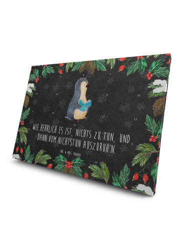 Mr. & Mrs. Panda Tee Adventskalender Pinguin Buch mit Spruch in Kreidetafel
