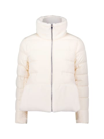 Zero  Steppjacke mit Kunstfellkragen in Eggnog