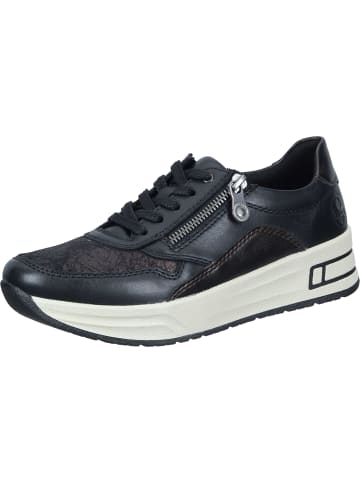 rieker Schnürschuhe in schwarz/antique/antik/schwarz