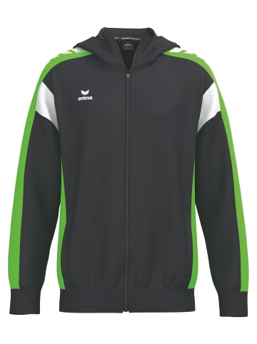 erima Kinder Trainingsjacke mit Kapuze in schwarz/green gecko