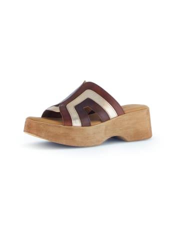 Gabor Plateau Pantoletten in Braun