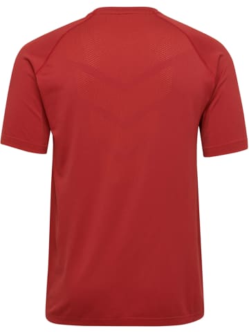 Hummel Hummel T-Shirt Hmlauthentic Multisport Herren Atmungsaktiv Schnelltrocknend Nahtlosen in CHILI PEPPER