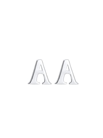 Elli Ohrringe 925 Sterling Silber Buchstabe, Buchstabe - A in Silber