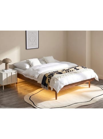 Beliani Doppelbett TOUCY in Braun - (W) 145 x (H) 38 x (L) 204 cm