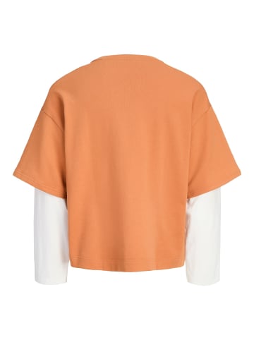 JACK & JONES Junior Sweatshirt in Tomato Cream