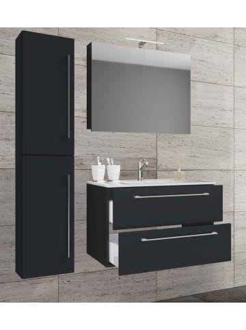 ebuy24 Badmöbelset Badinos60SS Schwarz 61 x 47 cm