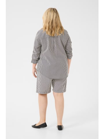 KAFFE curve Langarm - Hemd KCnana Loose fit in Midnight/White Stripe