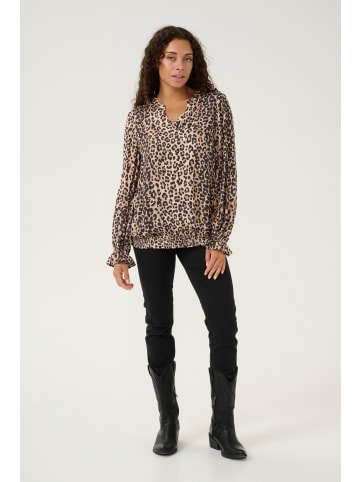 CULTURE Langarm-Bluse CUpia in Leopard