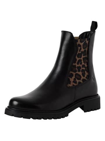 Tamaris Chelsea Boot in BLACK/LEOPARD