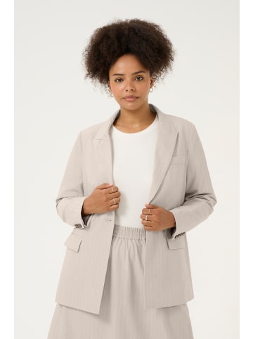 KAFFE curve Anzug KCesta Loose fit in Feather Gray Melange Pinstripe