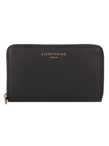 LIEBESKIND BERLIN Hilla Kodiaq Sheep Geldbörse RFID Schutz Leder 16 cm in black