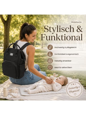 fillikid Wickelrucksack Barcelona Exklusiv in Schwarz