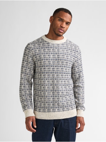 Petrol Industries Strickpullover mit geometrischem Muster irongate in Weiß