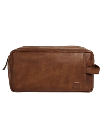 SPIKES & SPARROW Kulturtasche TOILETRY BAG in cognac