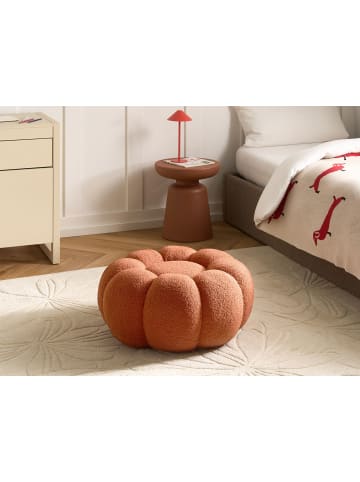 Beliani Pouf BEAUFORT in Hellbraun - (W) 60 x (H) 27 x (L) 60 cm