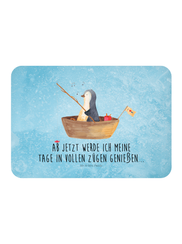 Mr. & Mrs. Panda Magnet Pinguin Angelboot mit Spruch in Eisblau