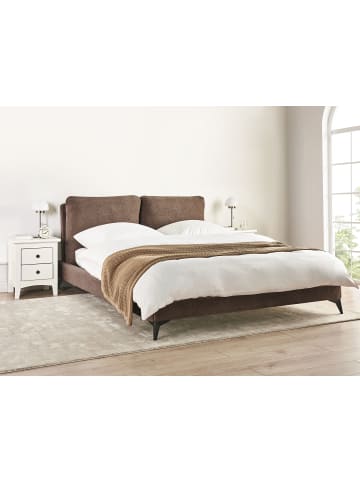 Beliani Doppelbett MELLE in Braun/Schwarz - (W) 175 x (H) 98 x (L) 240 cm