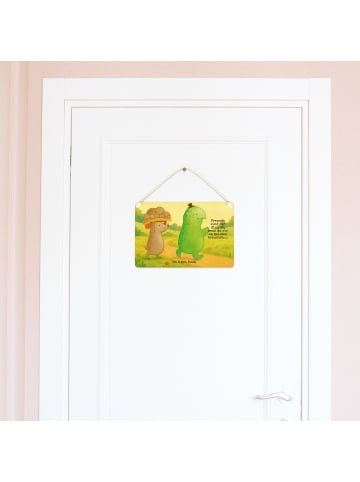 Mr. & Mrs. Panda Wandbild Holz Schildkröte Maus Design mit Spruch in Weiß