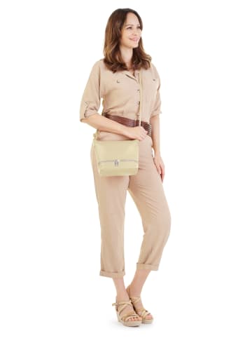 Cluty Umhängetasche echt Leder in beige