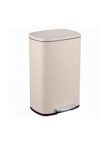 relaxdays Mülleimer in Beige - 50 Liter