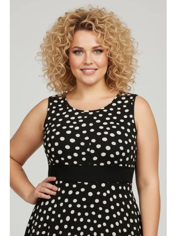 Shape Of You Kleid in Schwarz-Weiß