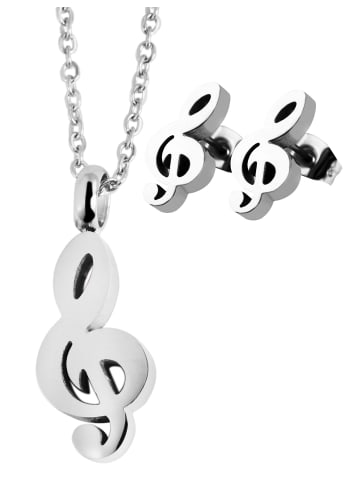 Adeliás Damen Halskette mit Anhänger – aus Edelstahl in silber