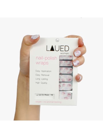 VARGU LAUED vegane Nagelfolien flower mood in La Vie En Rose