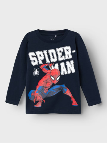 name it Langarmshirt NMMNAZA SPIDERMAN LS TOP in dark sapphire