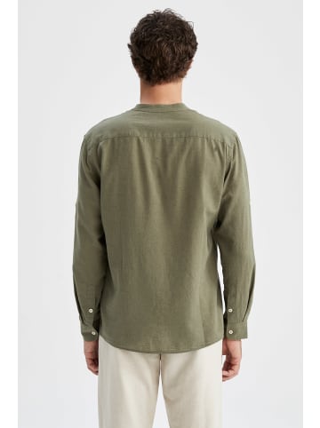 DeFacto Langarmshirt MODERN FIT in Hell Khaki