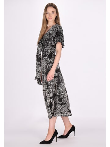 DreiMaster Damen Kleid in Schwarz Weiss