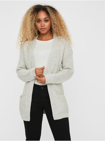 Vero Moda Strickjacke in Light Grey Melange