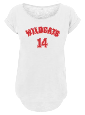 F4NT4STIC Long Cut T-Shirt Disney High School Musical The Musical Wildcats 14 in weiß