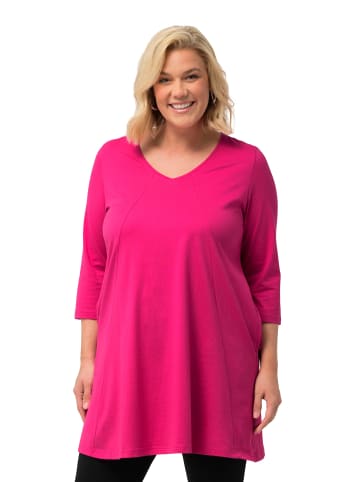 Ulla Popken Longshirt in fuchsia pink