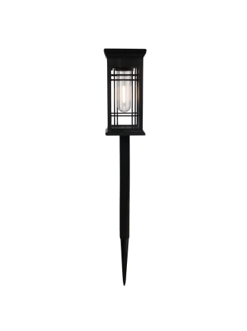 näve LED Solarleuchte "BASKARA" in schwarz - (L)6.7 cm x (B)6.7 cm x (H)42 cm