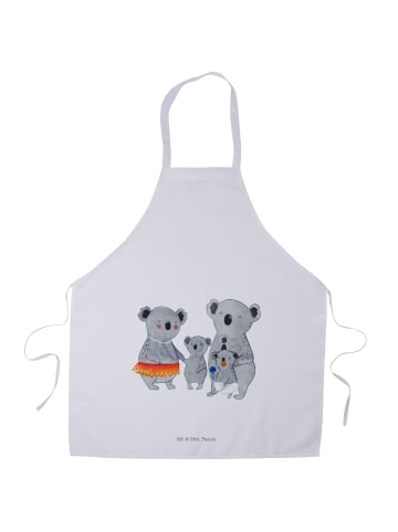 Mr. & Mrs. Panda Kochschürze Koala Familie ohne Spruch in Weiß