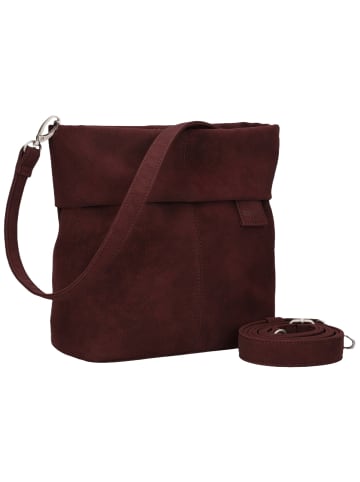 Zwei Beuteltasche Mademoiselle M8 in Nubuk-Bordeaux