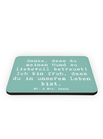 Mr. & Mrs. Panda magnet Spruch Danke Hundesitter mit Spruch in Meeresbrise