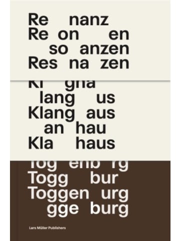 Lars Müller Publishers, Zürich Buch - Resonanzen: Klanghaus Toggenburg