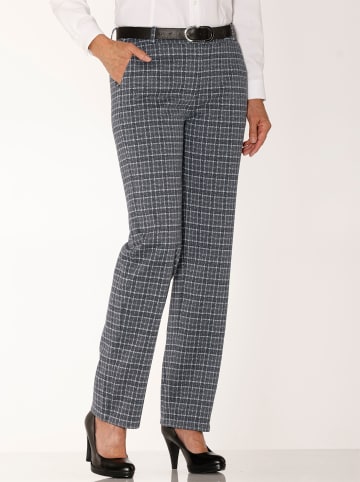 WITT WEIDEN Stoff-Hose in anthrazit-ecru-gemustert