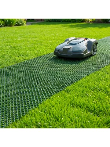 relaxdays Rasenschutzgitter in Schwarz - (B)1,3 x (T)5 m