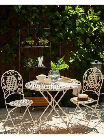 Beliani 2er-Set Esszimmerstuhl BIVIO in Weiß