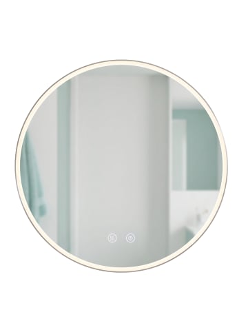 relaxdays Badspiegel "Touch" - Ø60 cm