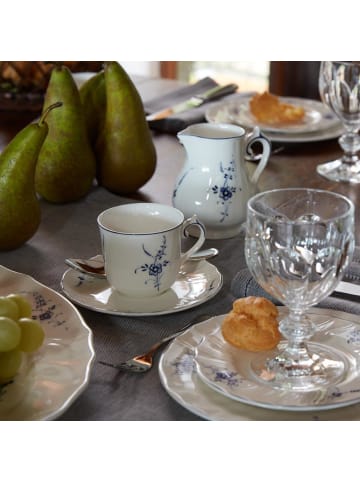 Villeroy & Boch 18er Set Kaffeeservice Vieux Luxembourg weiß-blau in weiß-blau