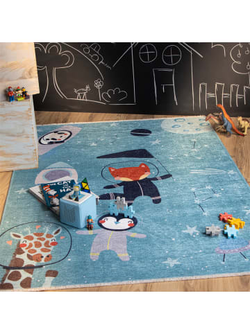 Vivorum Kinderteppich – Kurzflorteppich Joanna 610 115 x 170 cm in spaceblau